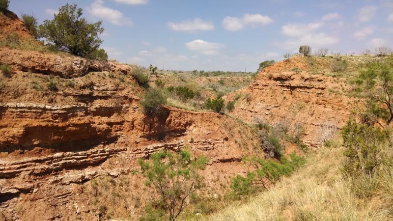 View of the canyons on the ranch