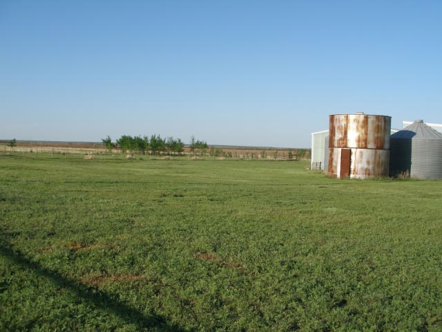 View of the grain silos